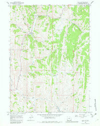 Salt Flat Wyoming Historical topographic map, 1:24000 scale, 7.5 X 7.5 Minute, Year 1967