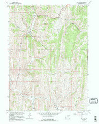 Salt Flat Wyoming Historical topographic map, 1:24000 scale, 7.5 X 7.5 Minute, Year 1967