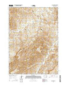 Salt Creek Wyoming Current topographic map, 1:24000 scale, 7.5 X 7.5 Minute, Year 2015