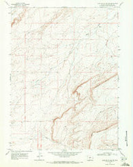 Sand Butte Rim NW Wyoming Historical topographic map, 1:24000 scale, 7.5 X 7.5 Minute, Year 1968