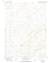 Sand Butte Rim NW Wyoming Historical topographic map, 1:24000 scale, 7.5 X 7.5 Minute, Year 1968