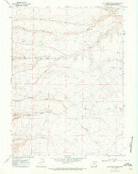 Sand Butte Rim SE Wyoming Historical topographic map, 1:24000 scale, 7.5 X 7.5 Minute, Year 1968