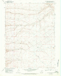 Sand Butte Rim SE Wyoming Historical topographic map, 1:24000 scale, 7.5 X 7.5 Minute, Year 1968
