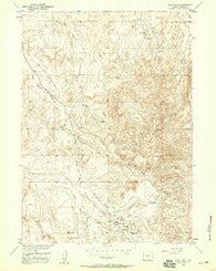 Sand Draw Wyoming Historical topographic map, 1:24000 scale, 7.5 X 7.5 Minute, Year 1958
