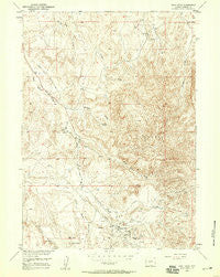 Sand Draw Wyoming Historical topographic map, 1:24000 scale, 7.5 X 7.5 Minute, Year 1958