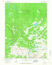 Sand Lake Wyoming Historical topographic map, 1:24000 scale, 7.5 X 7.5 Minute, Year 1961