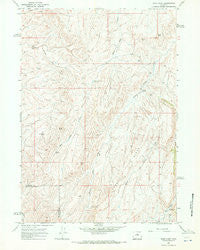 Sand Point Wyoming Historical topographic map, 1:24000 scale, 7.5 X 7.5 Minute, Year 1966