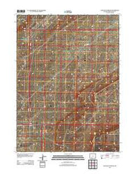 Sand Butte Rim NW Wyoming Historical topographic map, 1:24000 scale, 7.5 X 7.5 Minute, Year 2012