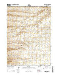 Sand Butte Rim SE Wyoming Current topographic map, 1:24000 scale, 7.5 X 7.5 Minute, Year 2015