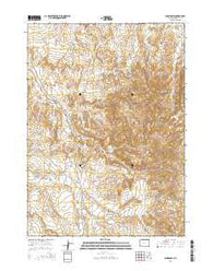 Sand Draw Wyoming Current topographic map, 1:24000 scale, 7.5 X 7.5 Minute, Year 2015