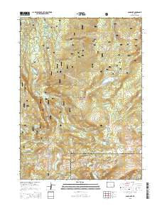 Sand Lake Wyoming Current topographic map, 1:24000 scale, 7.5 X 7.5 Minute, Year 2015