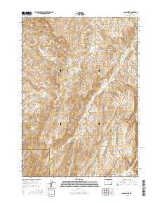 Sand Point Wyoming Current topographic map, 1:24000 scale, 7.5 X 7.5 Minute, Year 2015