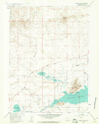 Sanford Ranch Wyoming Historical topographic map, 1:24000 scale, 7.5 X 7.5 Minute, Year 1959
