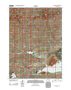 Sanford Ranch Wyoming Historical topographic map, 1:24000 scale, 7.5 X 7.5 Minute, Year 2012