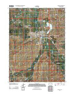 Saratoga Wyoming Historical topographic map, 1:24000 scale, 7.5 X 7.5 Minute, Year 2012
