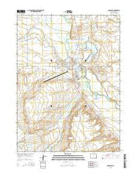 Saratoga Wyoming Current topographic map, 1:24000 scale, 7.5 X 7.5 Minute, Year 2015