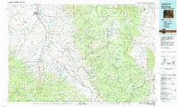 Saratoga Wyoming Historical topographic map, 1:100000 scale, 30 X 60 Minute, Year 1982