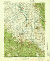 Saratoga Wyoming Historical topographic map, 1:125000 scale, 30 X 30 Minute, Year 1939