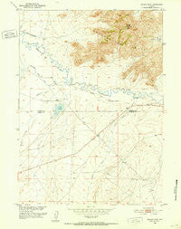 Savage Peak Wyoming Historical topographic map, 1:24000 scale, 7.5 X 7.5 Minute, Year 1951