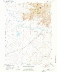 Savage Peak Wyoming Historical topographic map, 1:24000 scale, 7.5 X 7.5 Minute, Year 1951