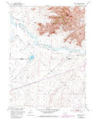 Savage Peak Wyoming Historical topographic map, 1:24000 scale, 7.5 X 7.5 Minute, Year 1951