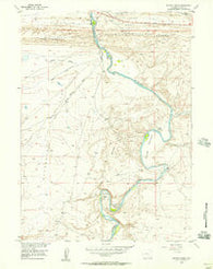 Savage Ranch Wyoming Historical topographic map, 1:24000 scale, 7.5 X 7.5 Minute, Year 1955