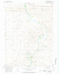 Savage Ranch Wyoming Historical topographic map, 1:24000 scale, 7.5 X 7.5 Minute, Year 1955