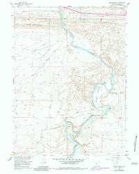 Savage Ranch Wyoming Historical topographic map, 1:24000 scale, 7.5 X 7.5 Minute, Year 1955