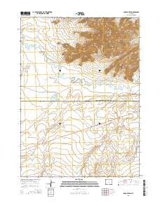 Savage Peak Wyoming Current topographic map, 1:24000 scale, 7.5 X 7.5 Minute, Year 2015