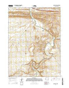 Savage Ranch Wyoming Current topographic map, 1:24000 scale, 7.5 X 7.5 Minute, Year 2015