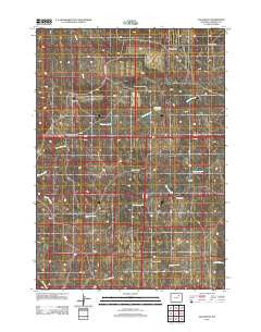 Savageton Wyoming Historical topographic map, 1:24000 scale, 7.5 X 7.5 Minute, Year 2012