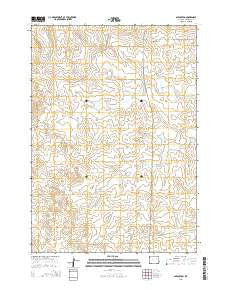 Savageton Wyoming Current topographic map, 1:24000 scale, 7.5 X 7.5 Minute, Year 2015
