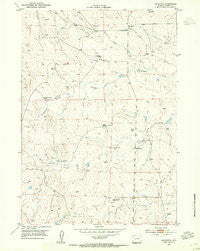 Savageton Wyoming Historical topographic map, 1:24000 scale, 7.5 X 7.5 Minute, Year 1953