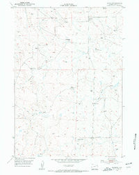 Savageton Wyoming Historical topographic map, 1:24000 scale, 7.5 X 7.5 Minute, Year 1953