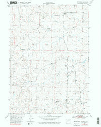 Savageton Wyoming Historical topographic map, 1:24000 scale, 7.5 X 7.5 Minute, Year 1953