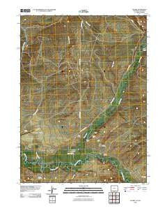 Savery Wyoming Historical topographic map, 1:24000 scale, 7.5 X 7.5 Minute, Year 2010