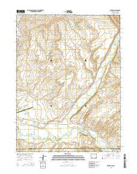 Savery Wyoming Current topographic map, 1:24000 scale, 7.5 X 7.5 Minute, Year 2015