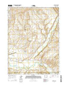 Savery Wyoming Current topographic map, 1:24000 scale, 7.5 X 7.5 Minute, Year 2015
