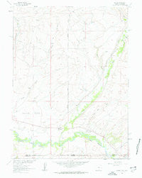 Savery Wyoming Historical topographic map, 1:24000 scale, 7.5 X 7.5 Minute, Year 1961