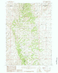 Sawmill Canyon Wyoming Historical topographic map, 1:24000 scale, 7.5 X 7.5 Minute, Year 1984