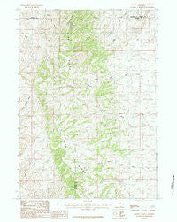 Sawmill Canyon Wyoming Historical topographic map, 1:24000 scale, 7.5 X 7.5 Minute, Year 1984