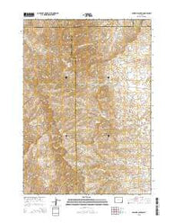 Sawmill Canyon Wyoming Current topographic map, 1:24000 scale, 7.5 X 7.5 Minute, Year 2015