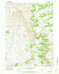 Sawtooth Mountain Wyoming Historical topographic map, 1:24000 scale, 7.5 X 7.5 Minute, Year 1962
