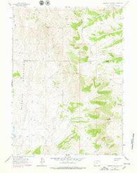 Sawtooth Mountain Wyoming Historical topographic map, 1:24000 scale, 7.5 X 7.5 Minute, Year 1962
