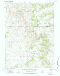 Sawtooth Mountain Wyoming Historical topographic map, 1:24000 scale, 7.5 X 7.5 Minute, Year 1962