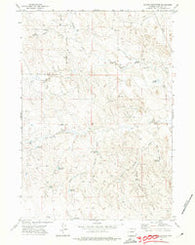 Scaper Reservoir Wyoming Historical topographic map, 1:24000 scale, 7.5 X 7.5 Minute, Year 1971