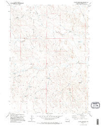 Scaper Reservoir Wyoming Historical topographic map, 1:24000 scale, 7.5 X 7.5 Minute, Year 1971