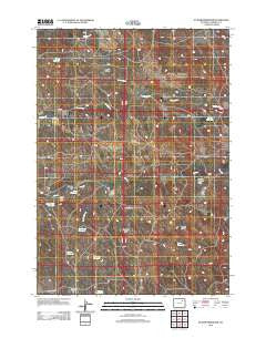 Scaper Reservoir Wyoming Historical topographic map, 1:24000 scale, 7.5 X 7.5 Minute, Year 2012