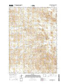 Scaper Reservoir Wyoming Current topographic map, 1:24000 scale, 7.5 X 7.5 Minute, Year 2015