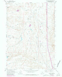 Schlicht Draw Wyoming Historical topographic map, 1:24000 scale, 7.5 X 7.5 Minute, Year 1961